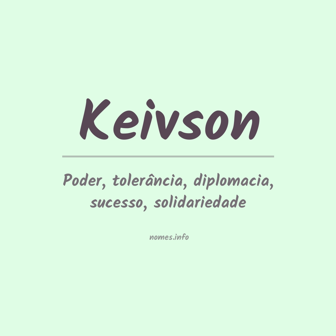 Significado do nome Keivson