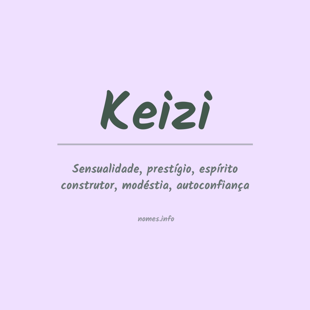 Significado do nome Keizi