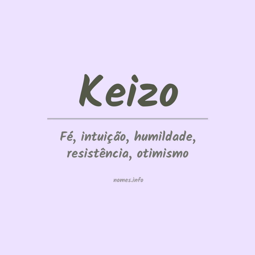 Significado do nome Keizo