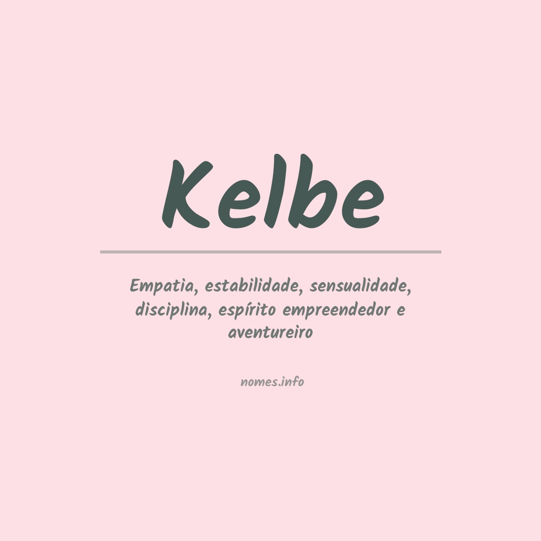 Significado do nome Kelbe