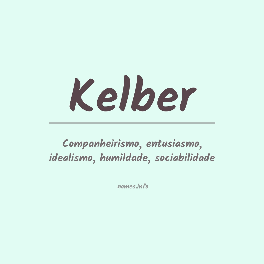 Significado do nome Kelber