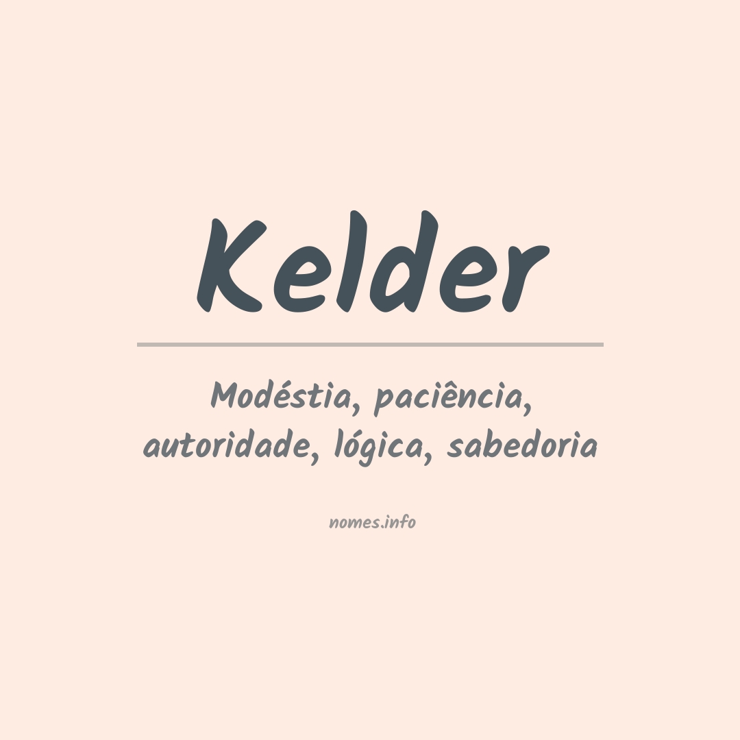 Significado do nome Kelder