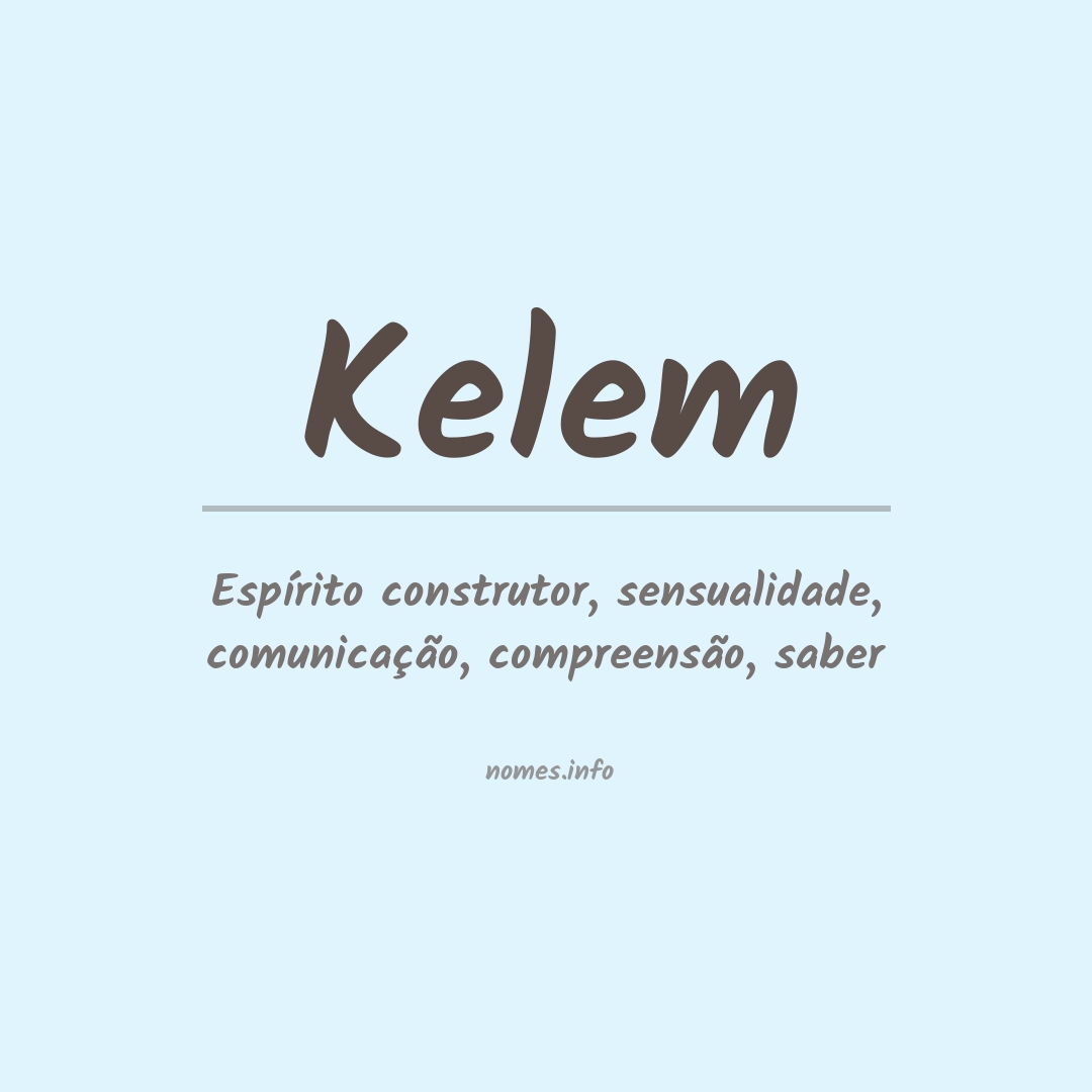 Significado do nome Kelem