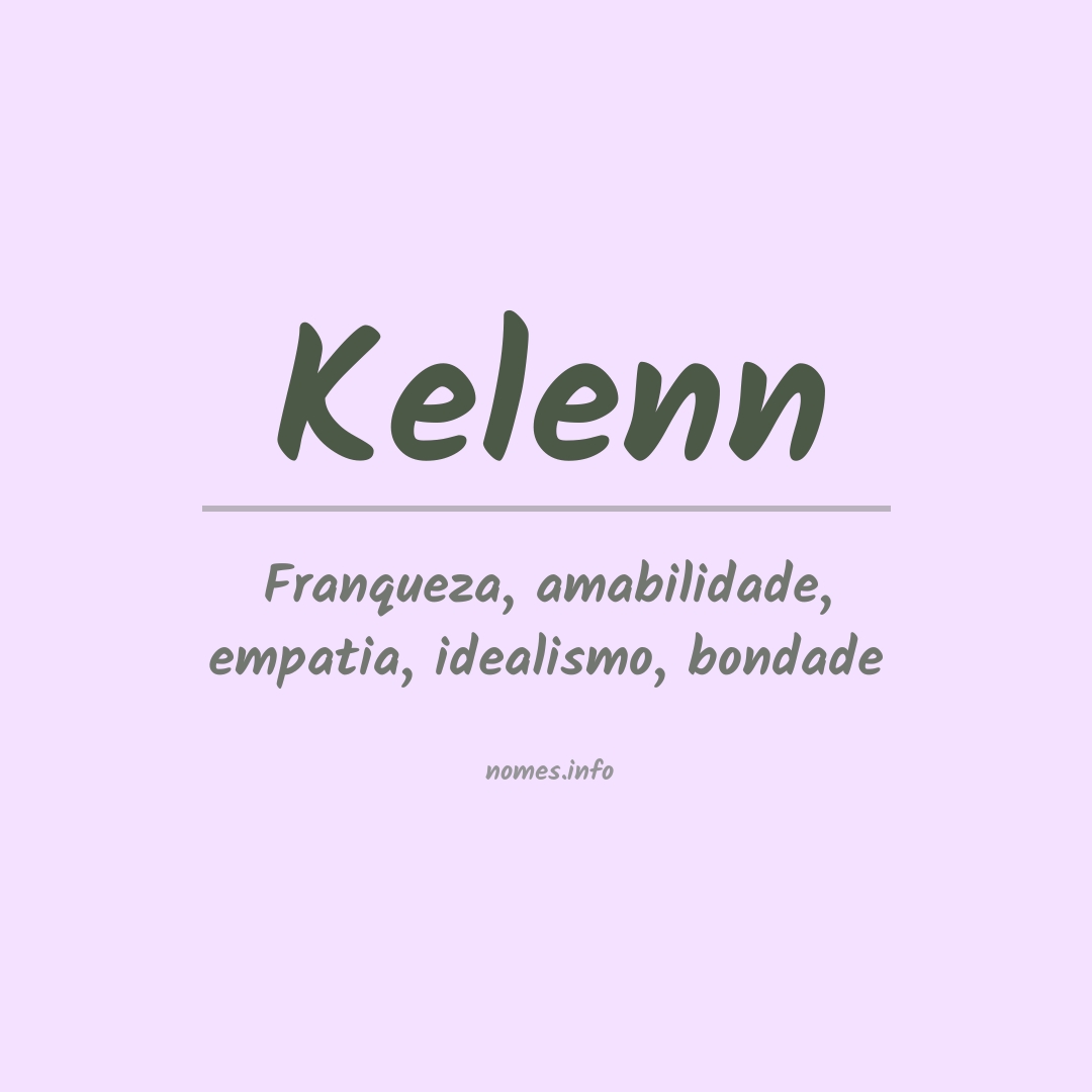 Significado do nome Kelenn