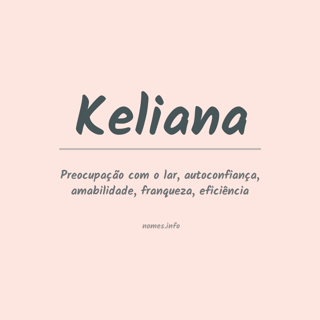 Significado do nome Keliana