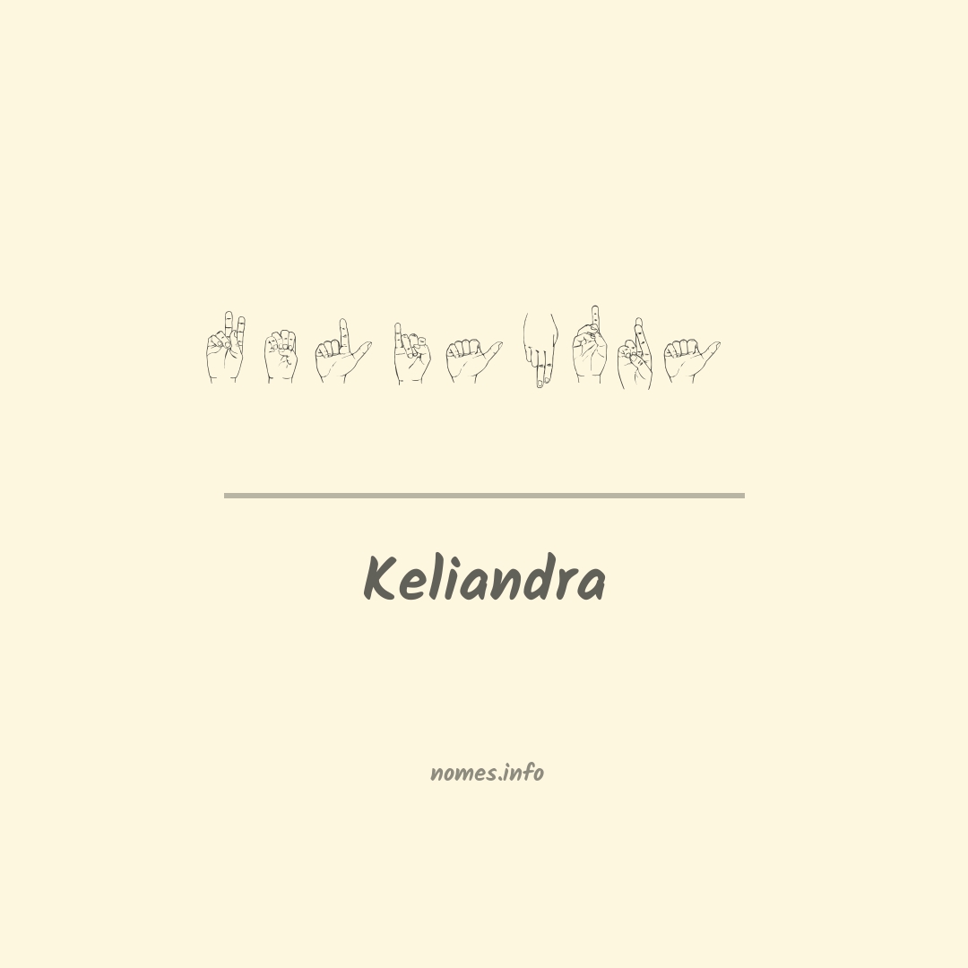 Keliandra em Libras