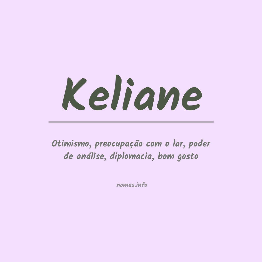 Significado do nome Keliane