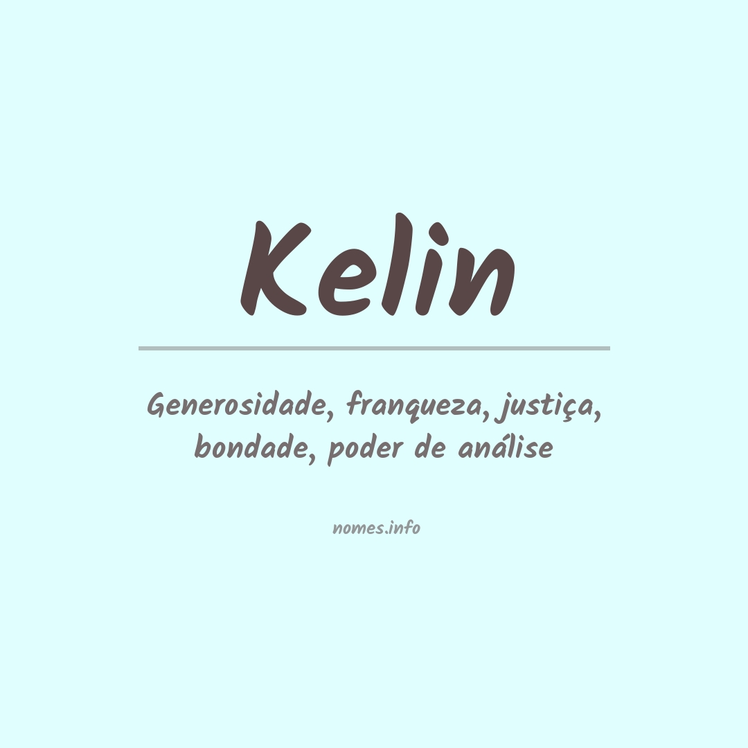 Significado do nome Kelin