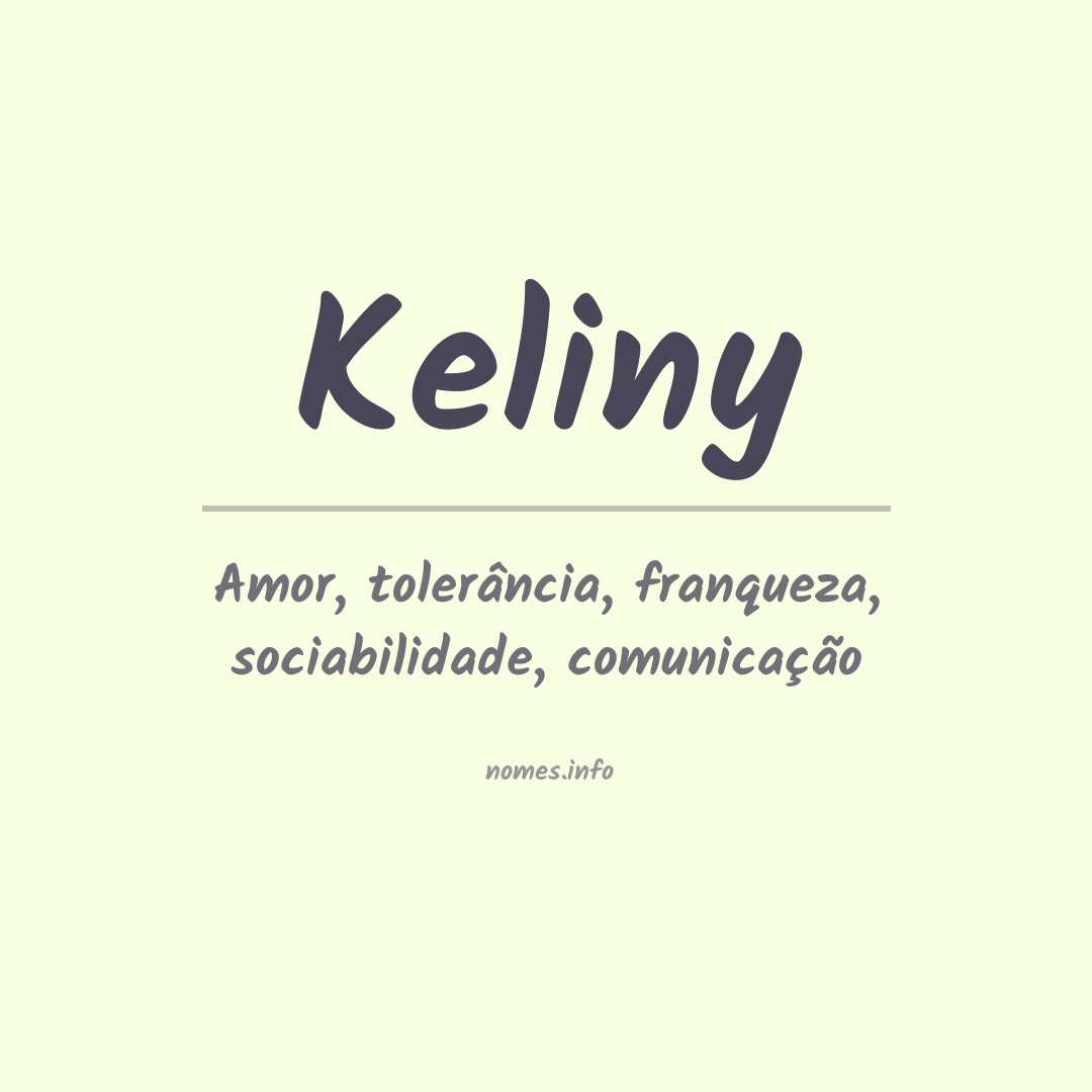 Significado do nome Keliny