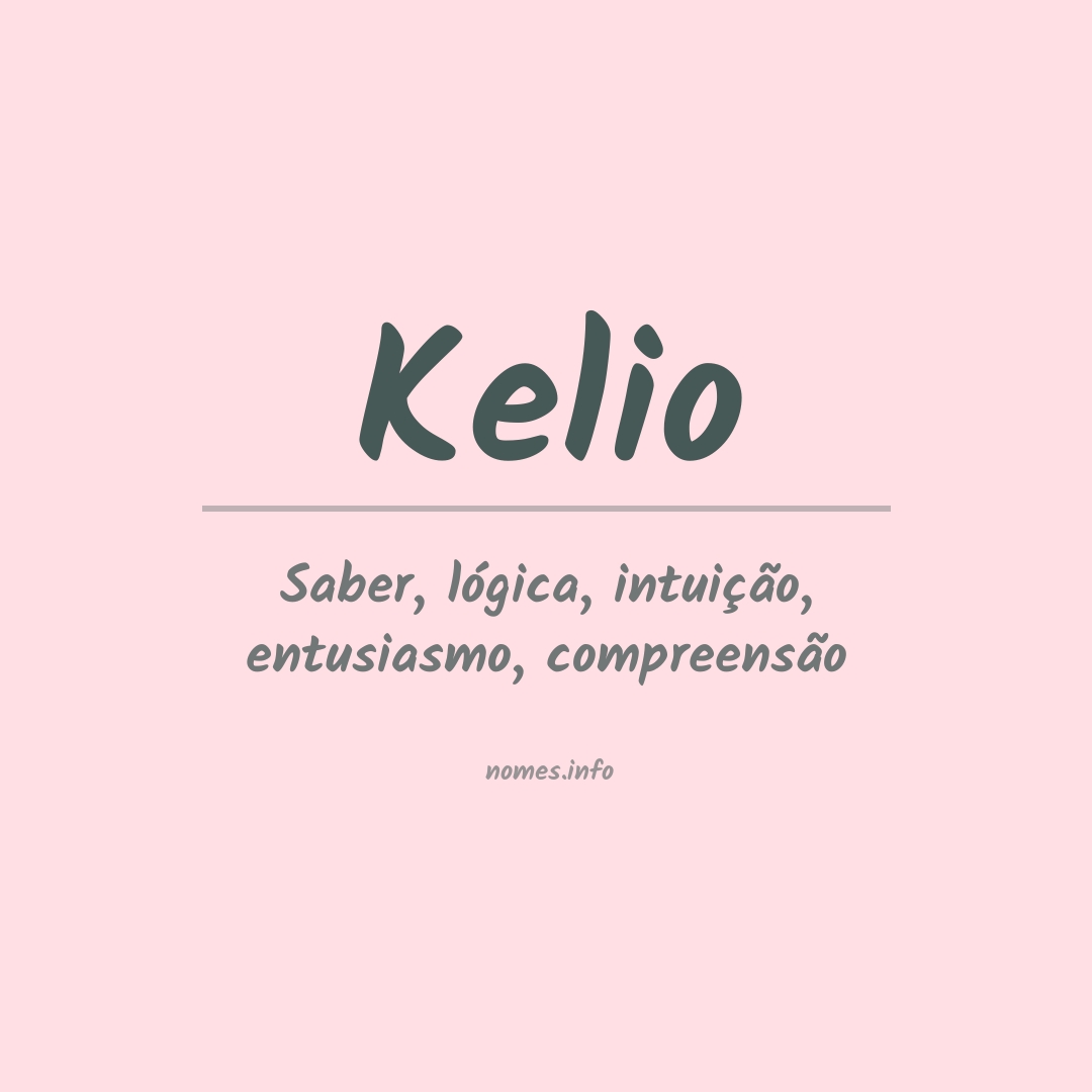 Significado do nome Kelio