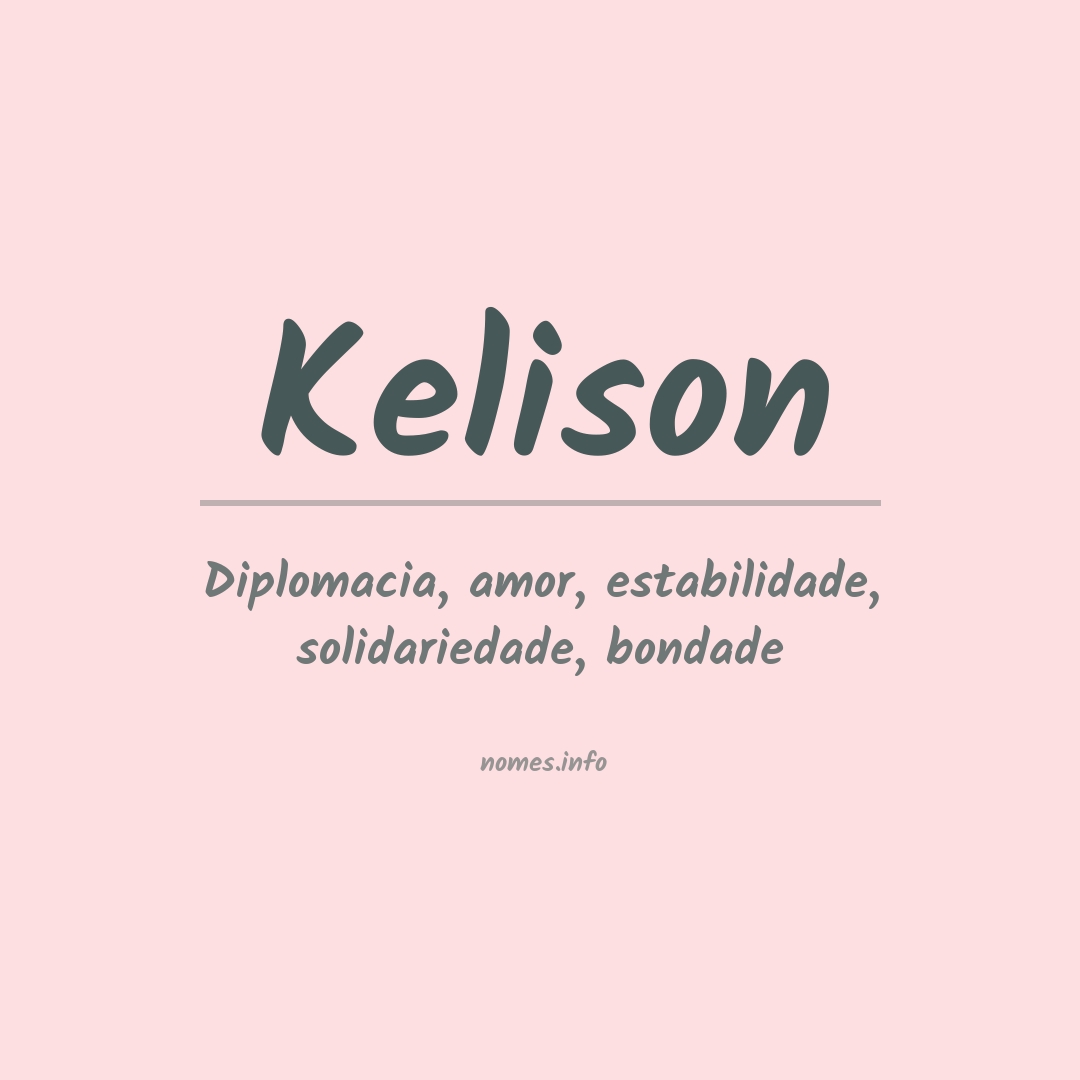 Significado do nome Kelison