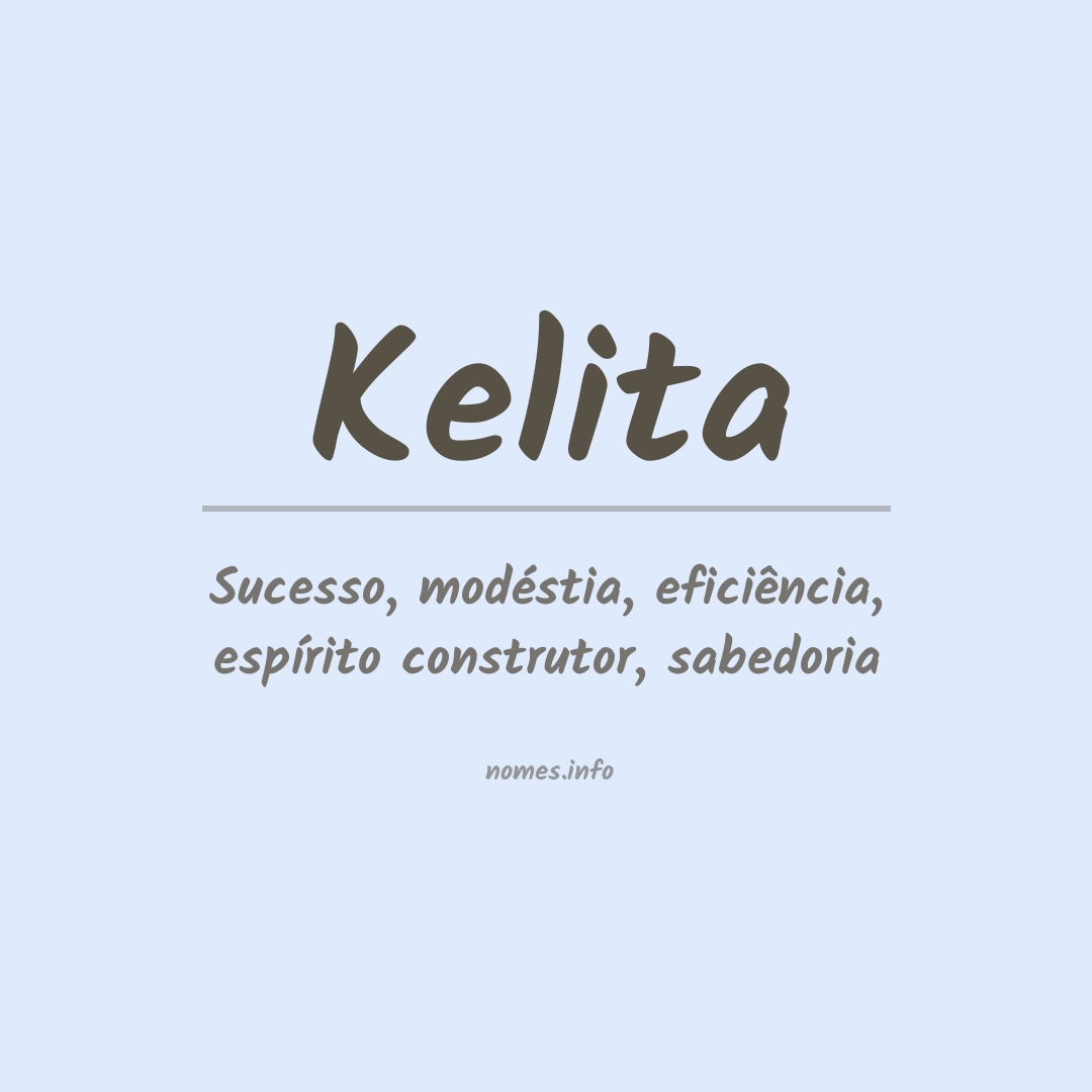 Significado do nome Kelita