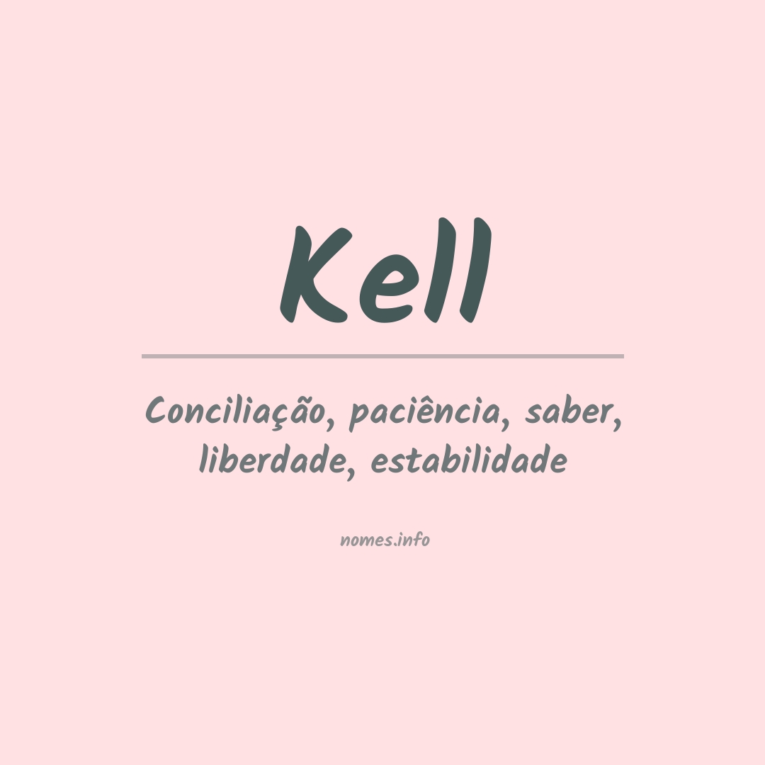 Significado do nome Kell