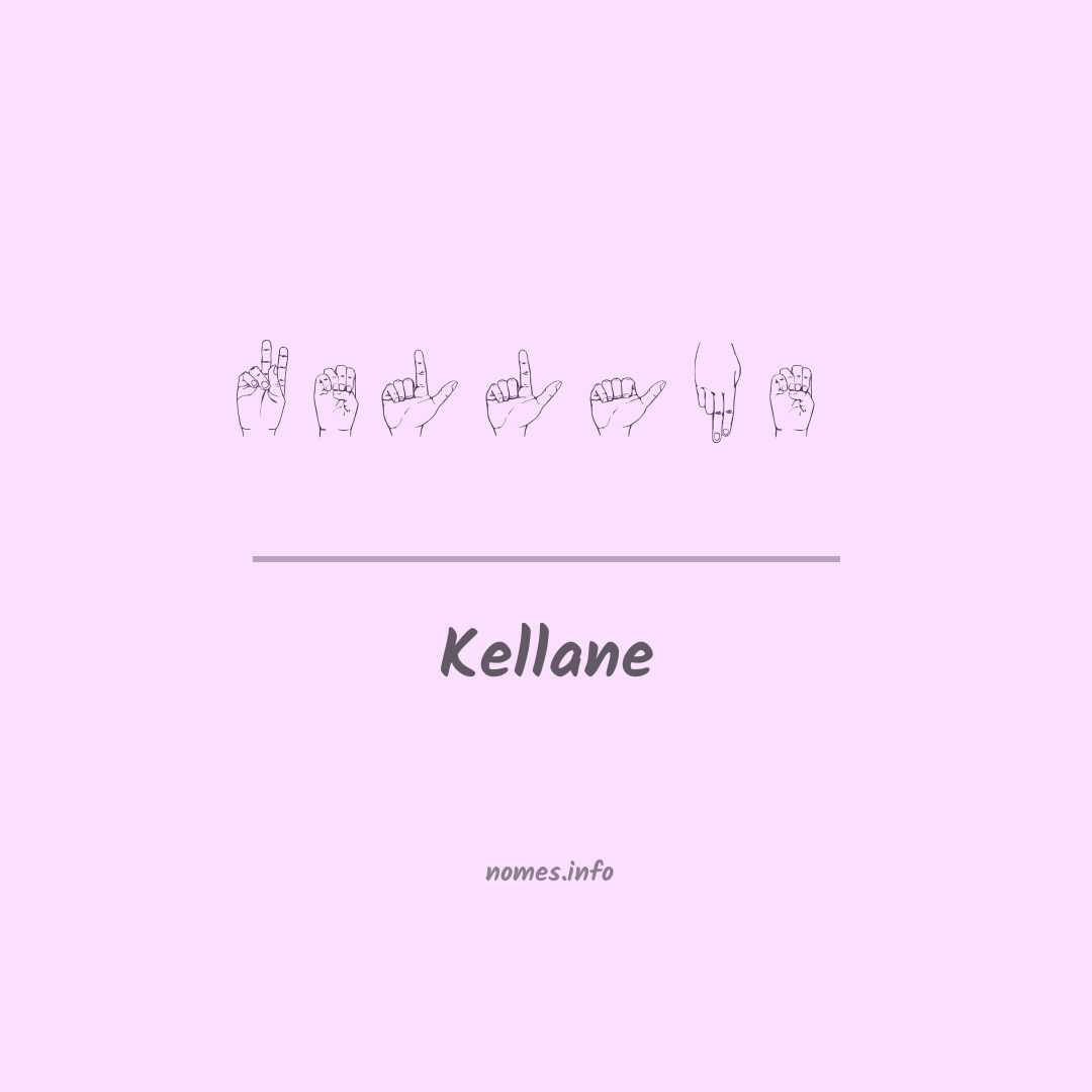 Kellane em Libras