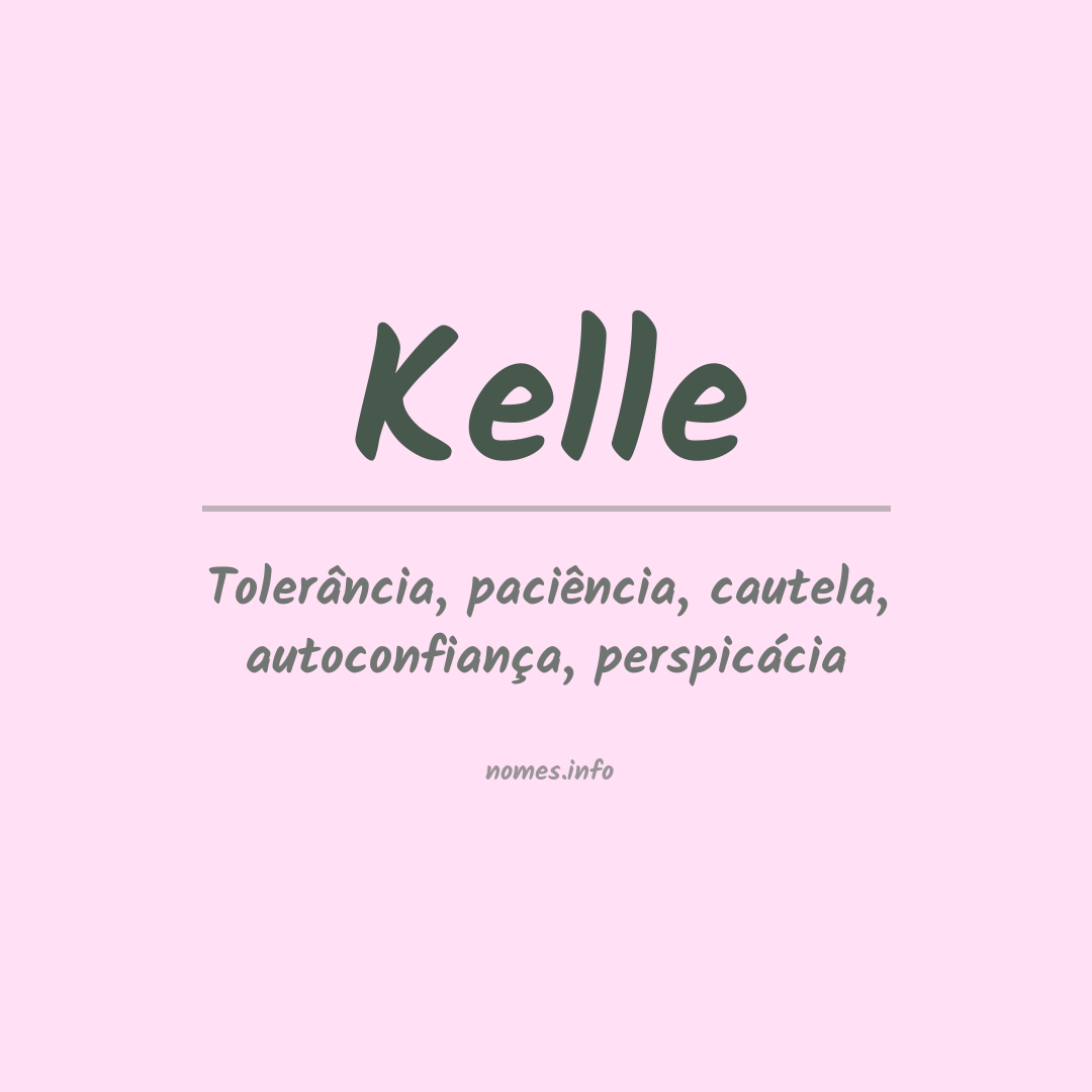 Significado do nome Kelle