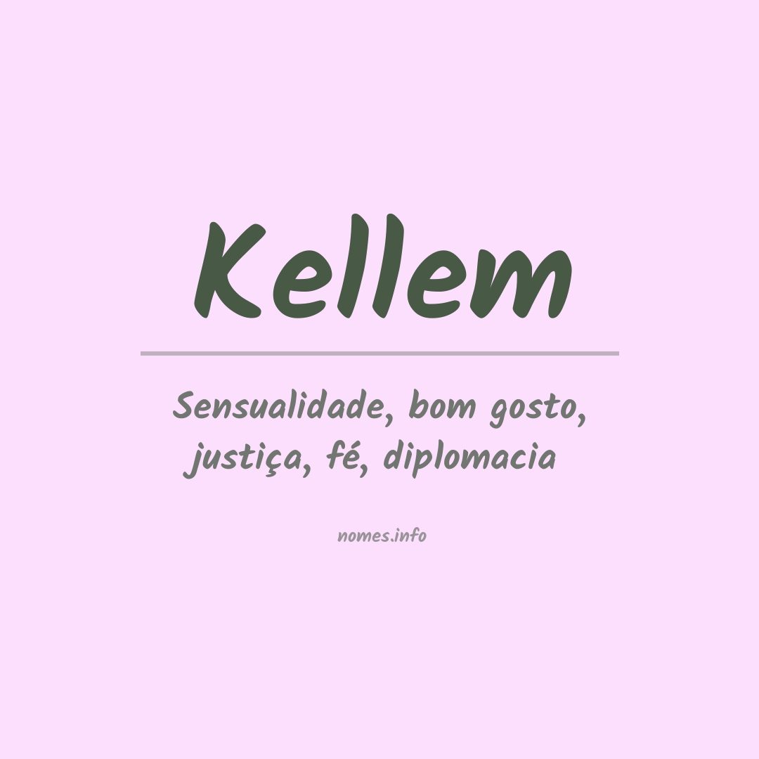 Significado do nome Kellem