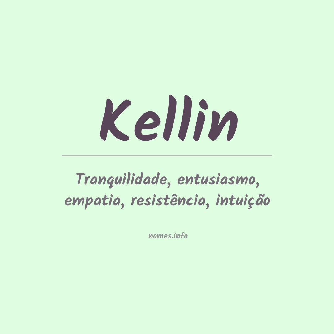 Significado do nome Kellin