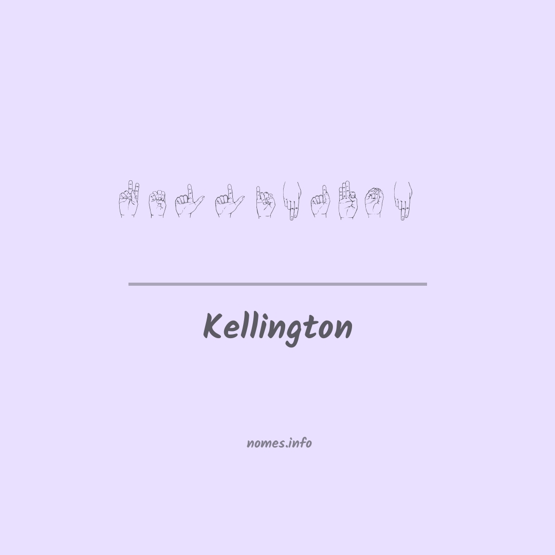 Kellington em Libras
