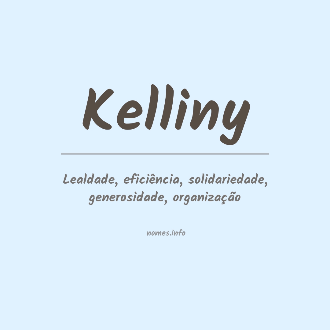 Significado do nome Kelliny