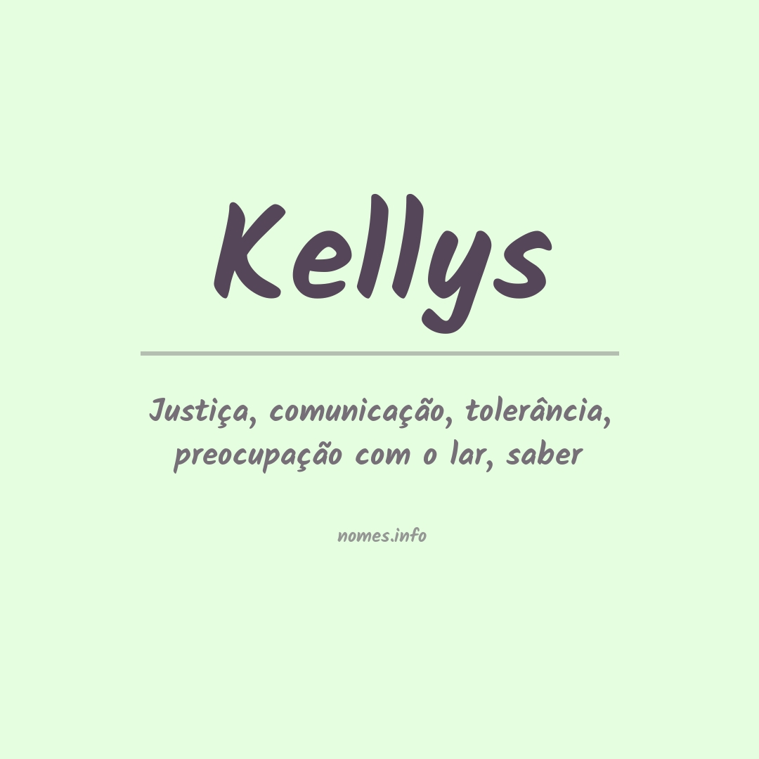 Significado do nome Kellys