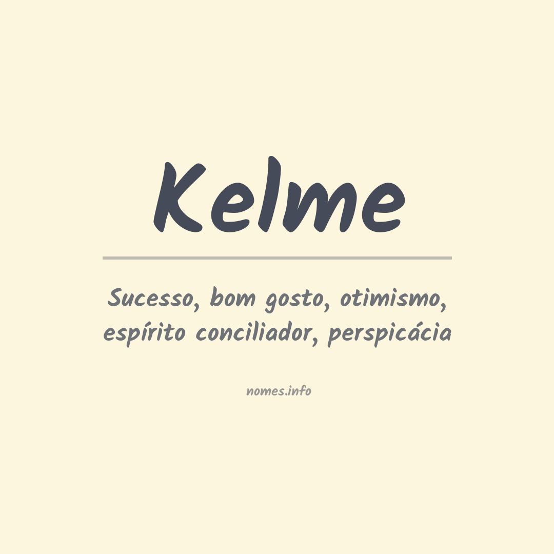 Significado do nome Kelme