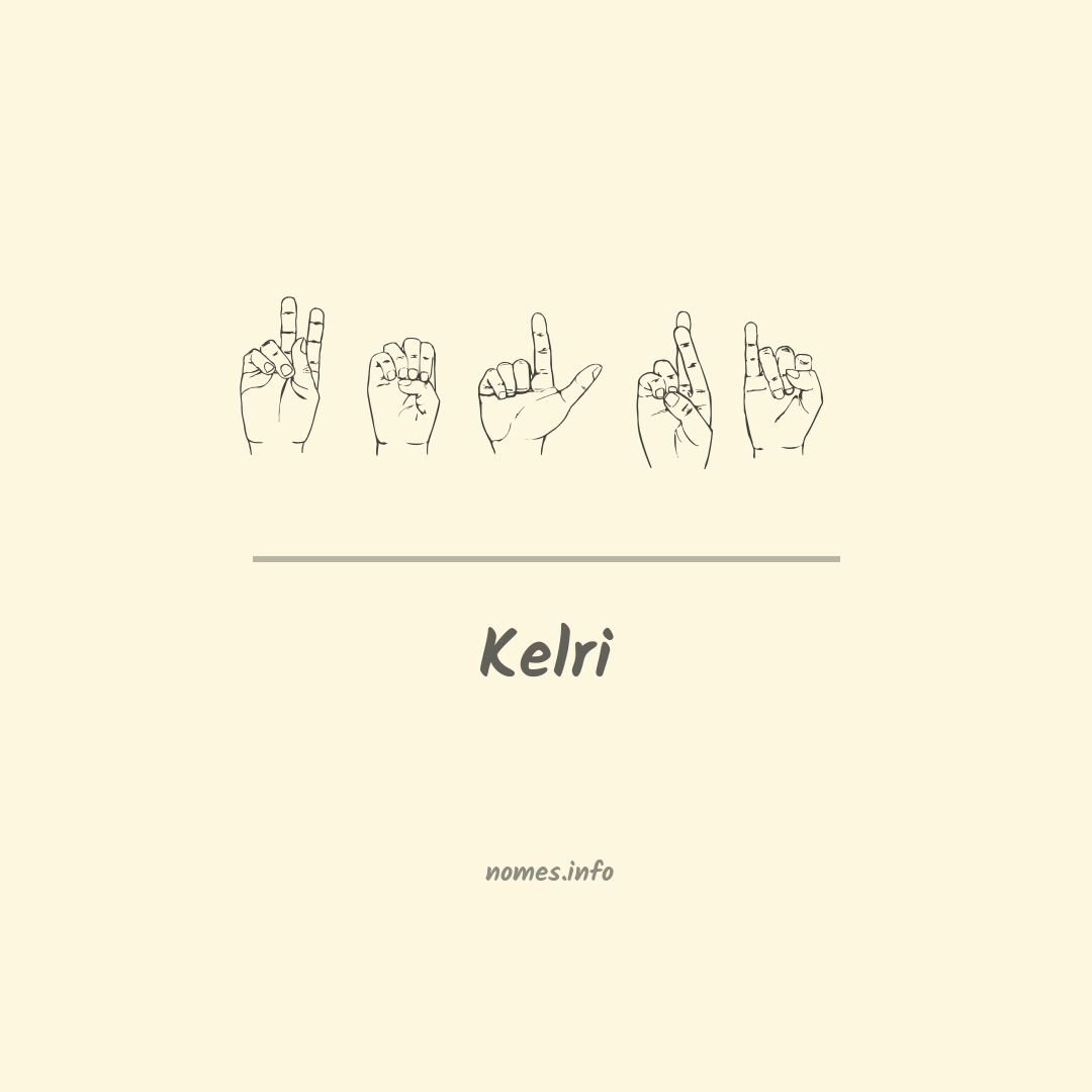 Kelri em Libras