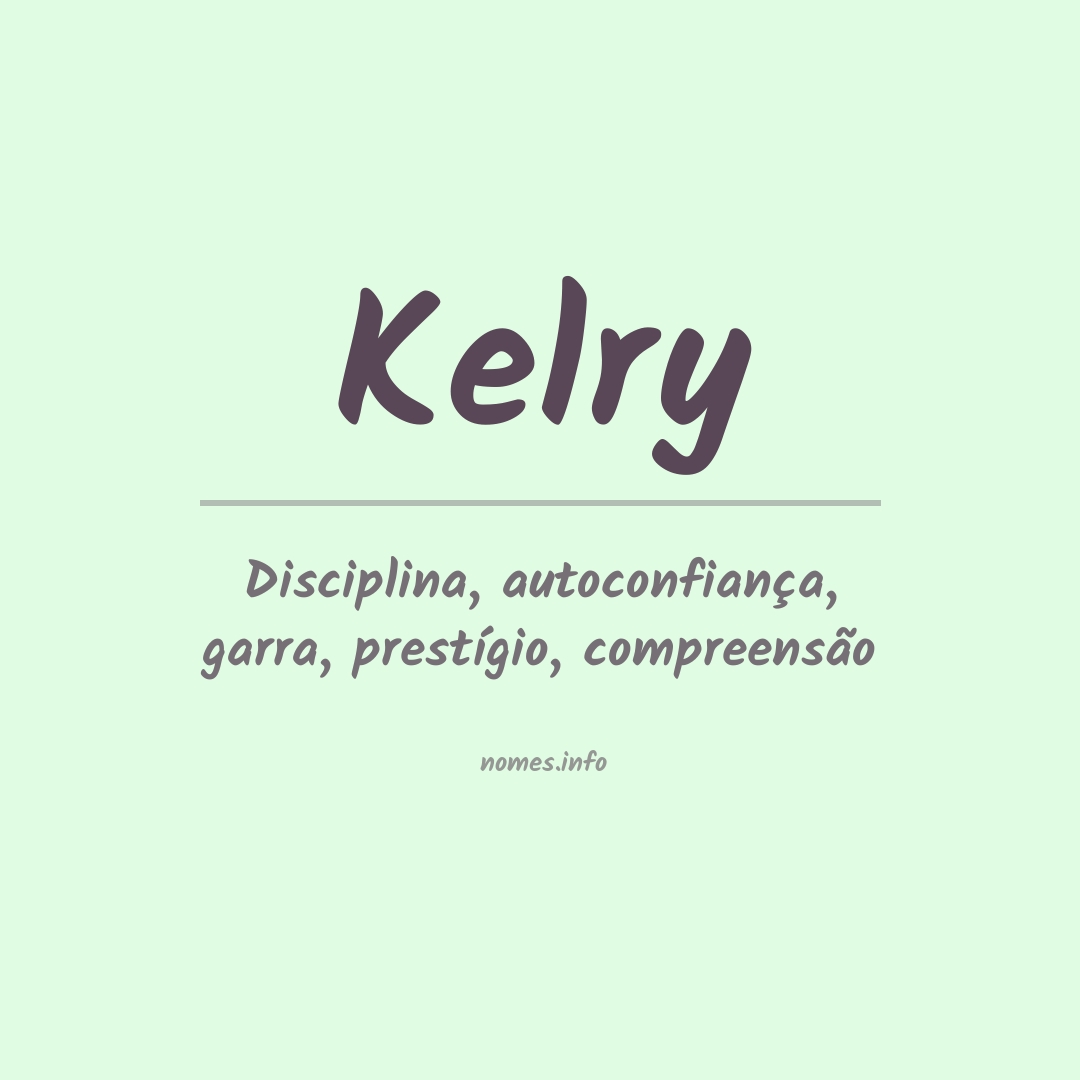 Significado do nome Kelry