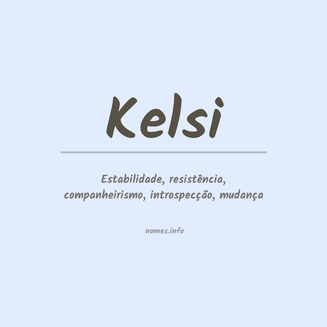 Significado do nome Kelsi