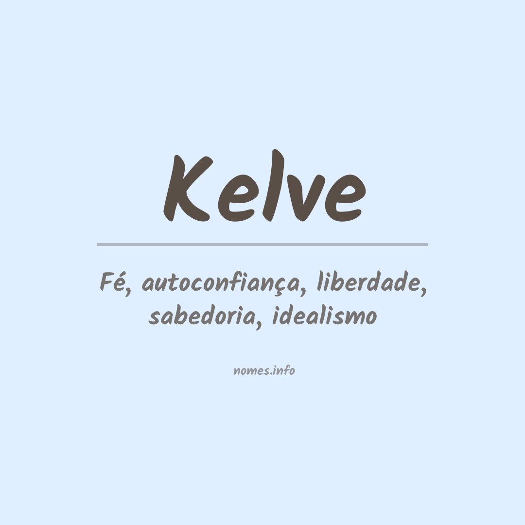 Significado do nome Kelve
