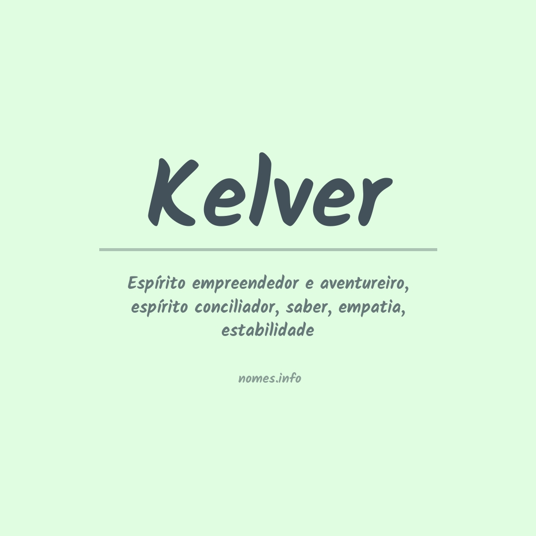 Significado do nome Kelver