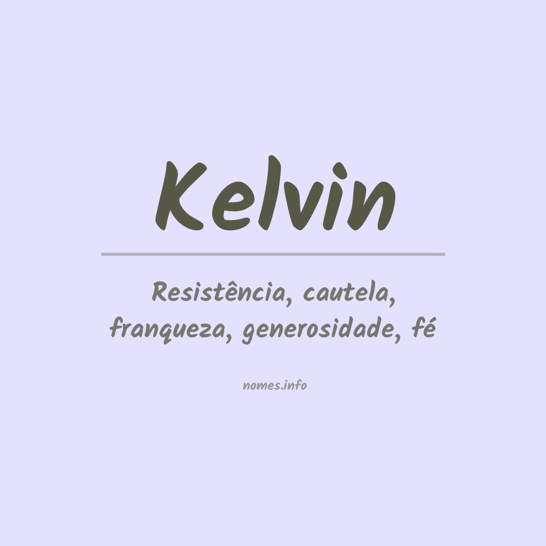 Significado do nome Kelvin