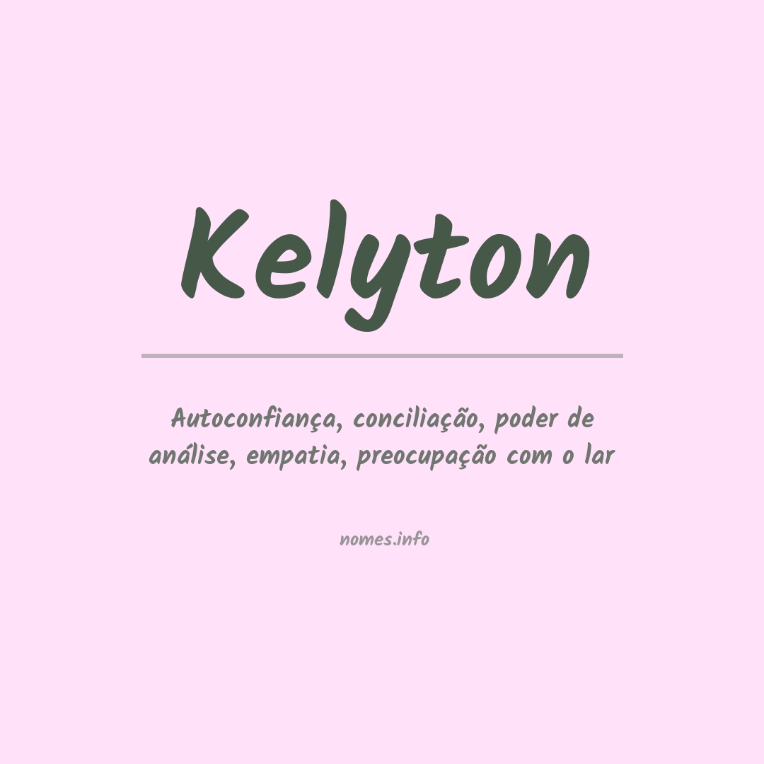 Significado do nome Kelyton
