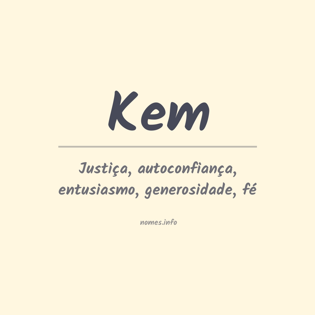 Significado do nome Kem