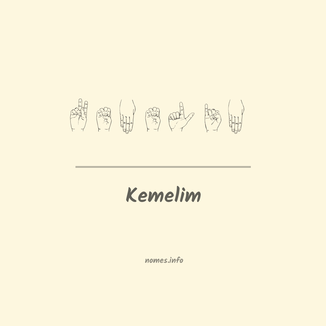 Kemelim em Libras