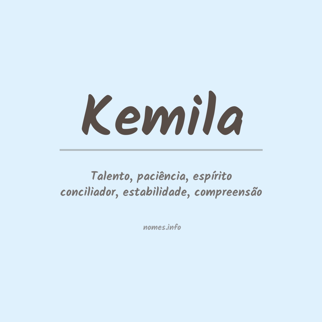 Significado do nome Kemila