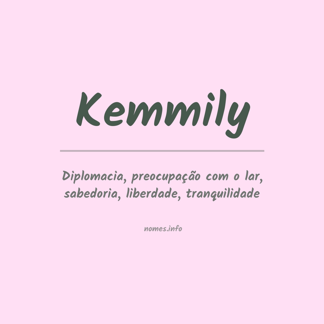 Significado do nome Kemmily