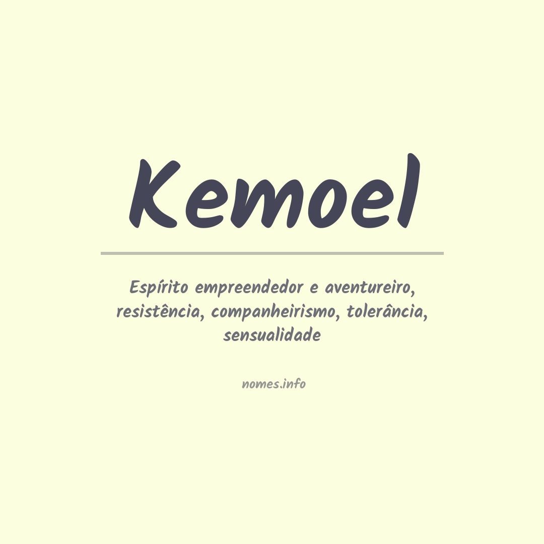 Significado do nome Kemoel