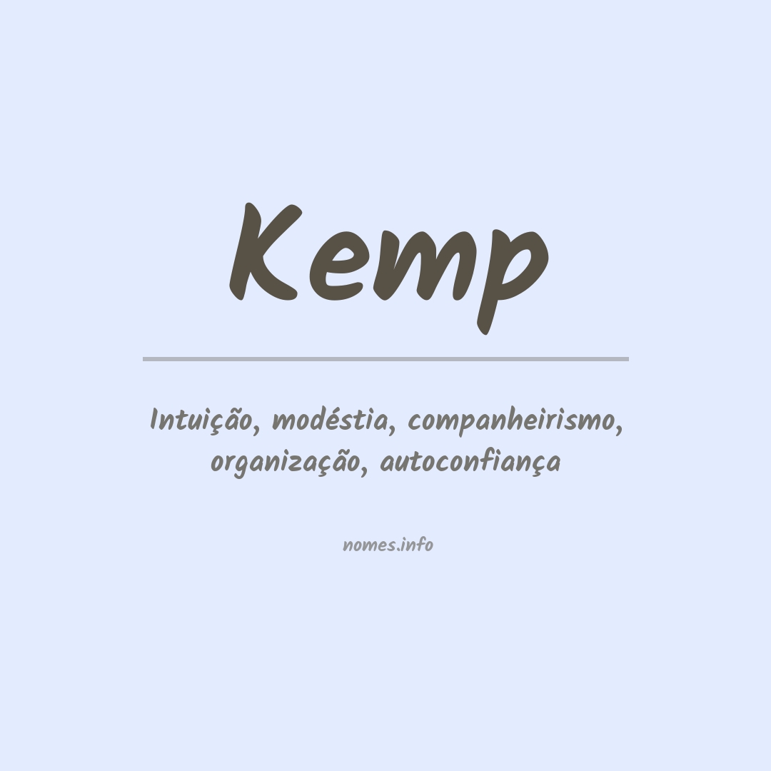 Significado do nome Kemp