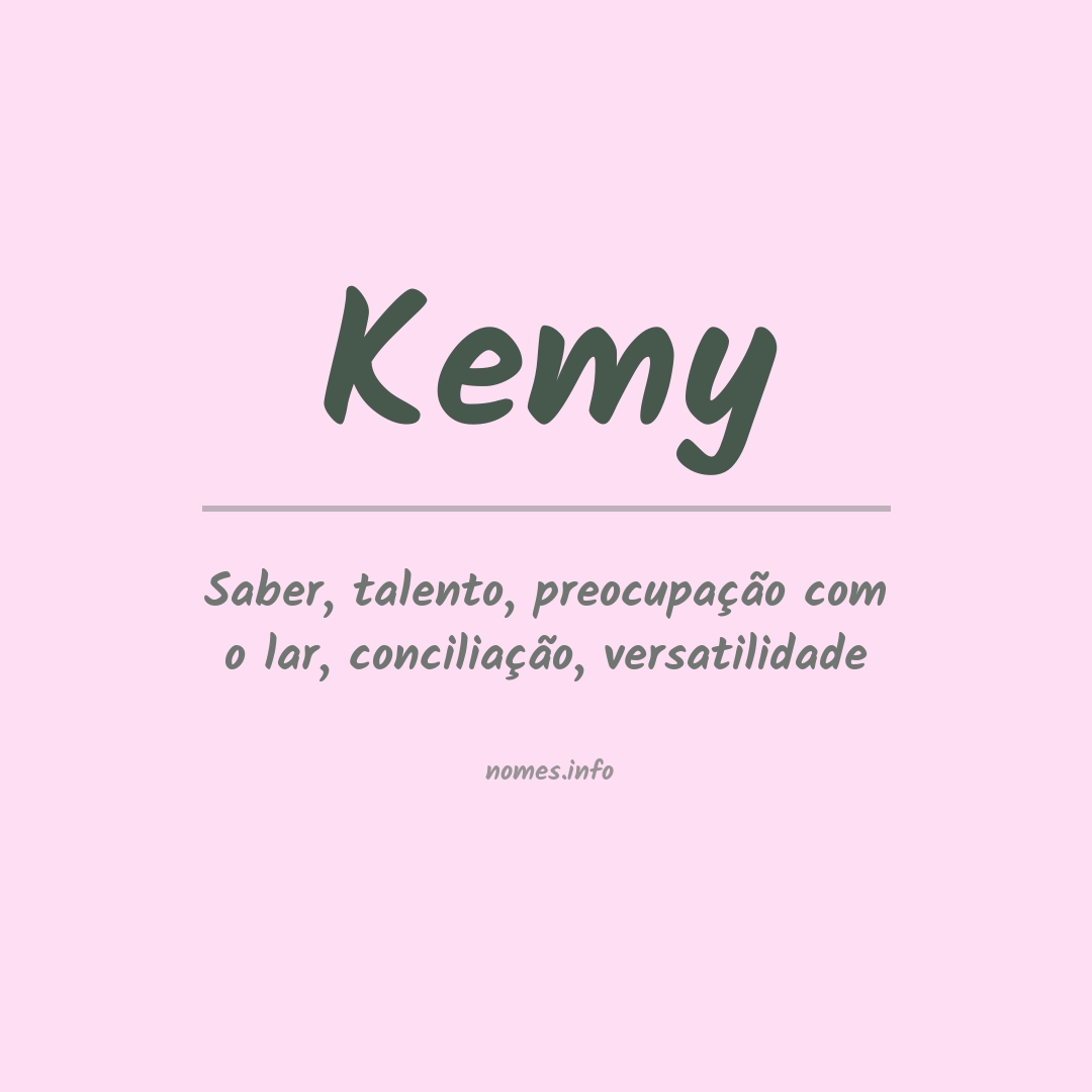 Significado do nome Kemy