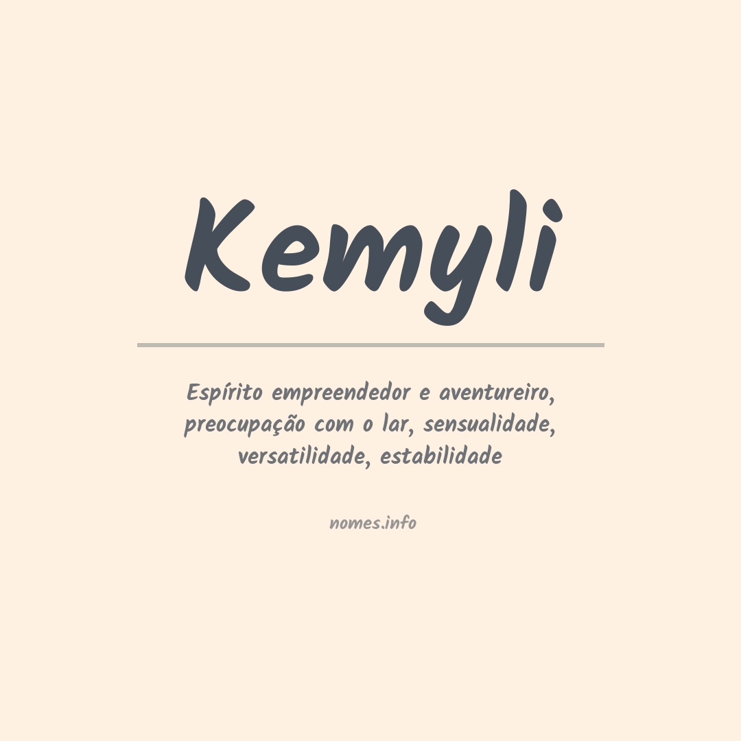 Significado do nome Kemyli