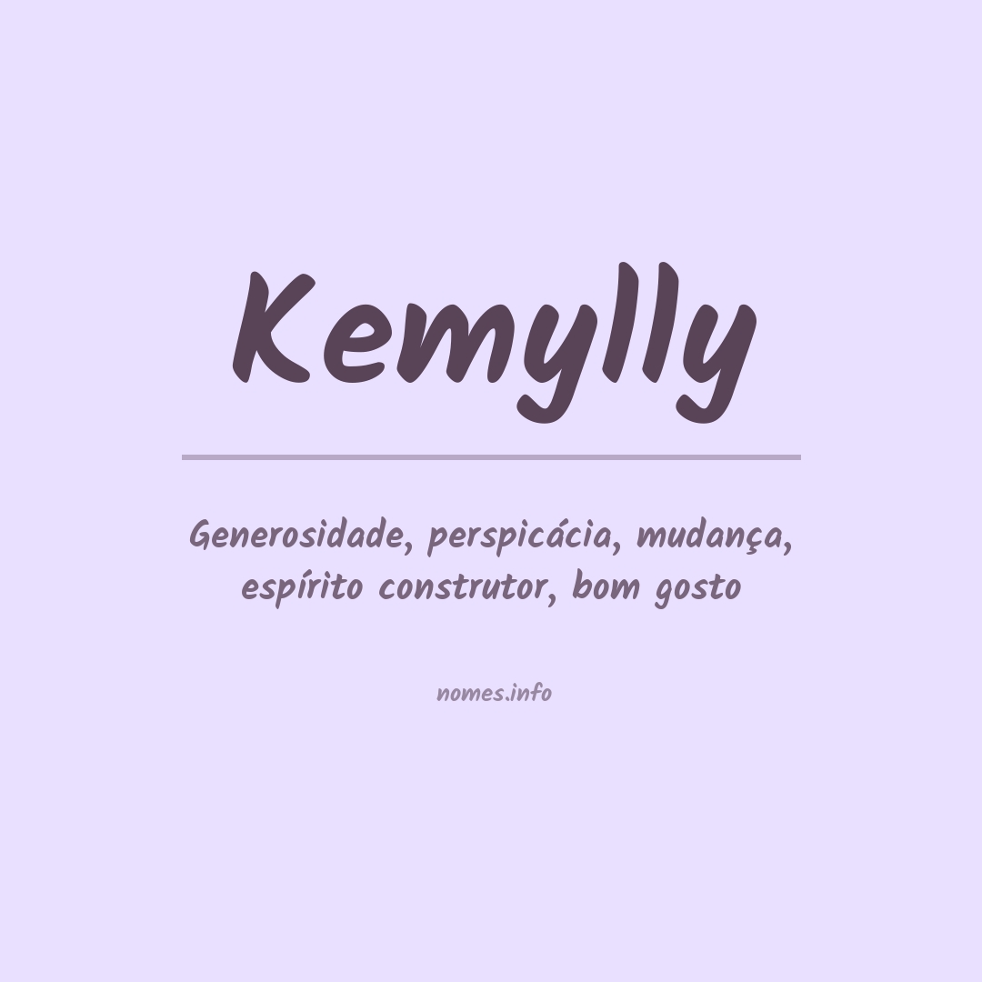 Significado do nome Kemylly