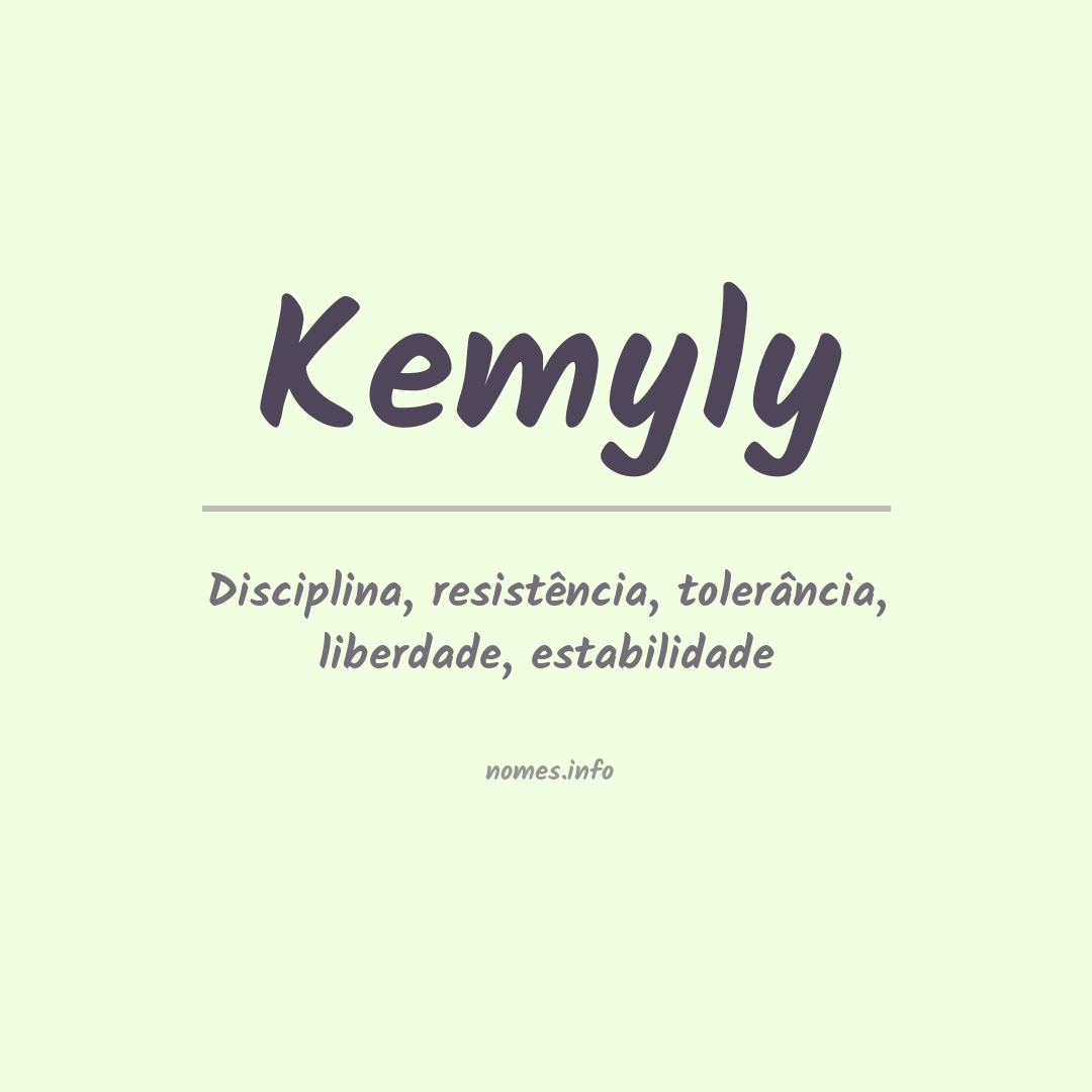 Significado do nome Kemyly