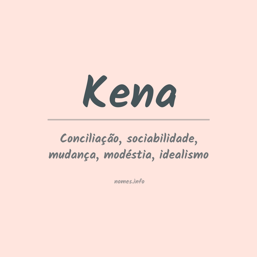 Significado do nome Kena