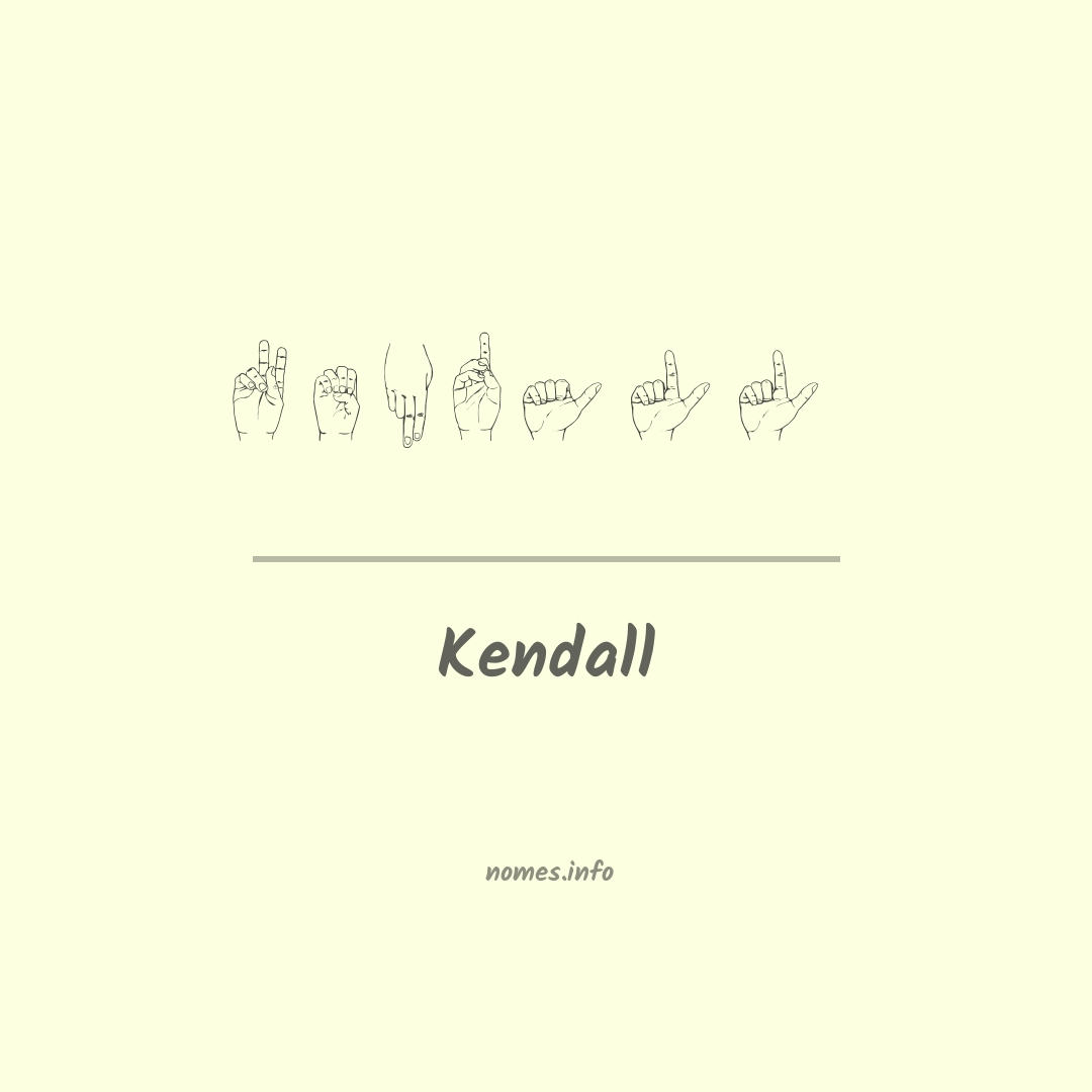 Kendall em Libras Kendall em Libras