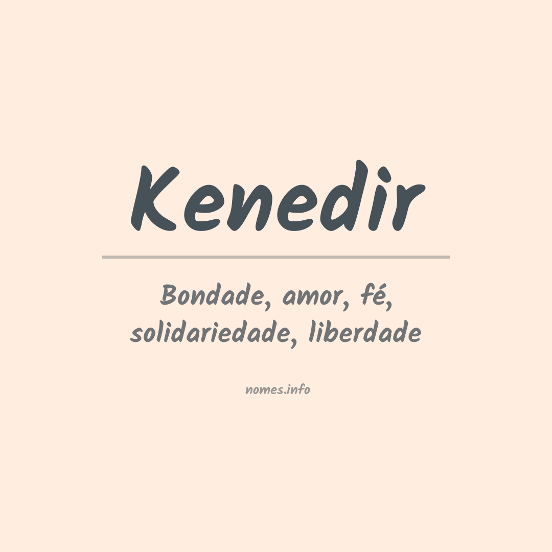 Significado do nome Kenedir