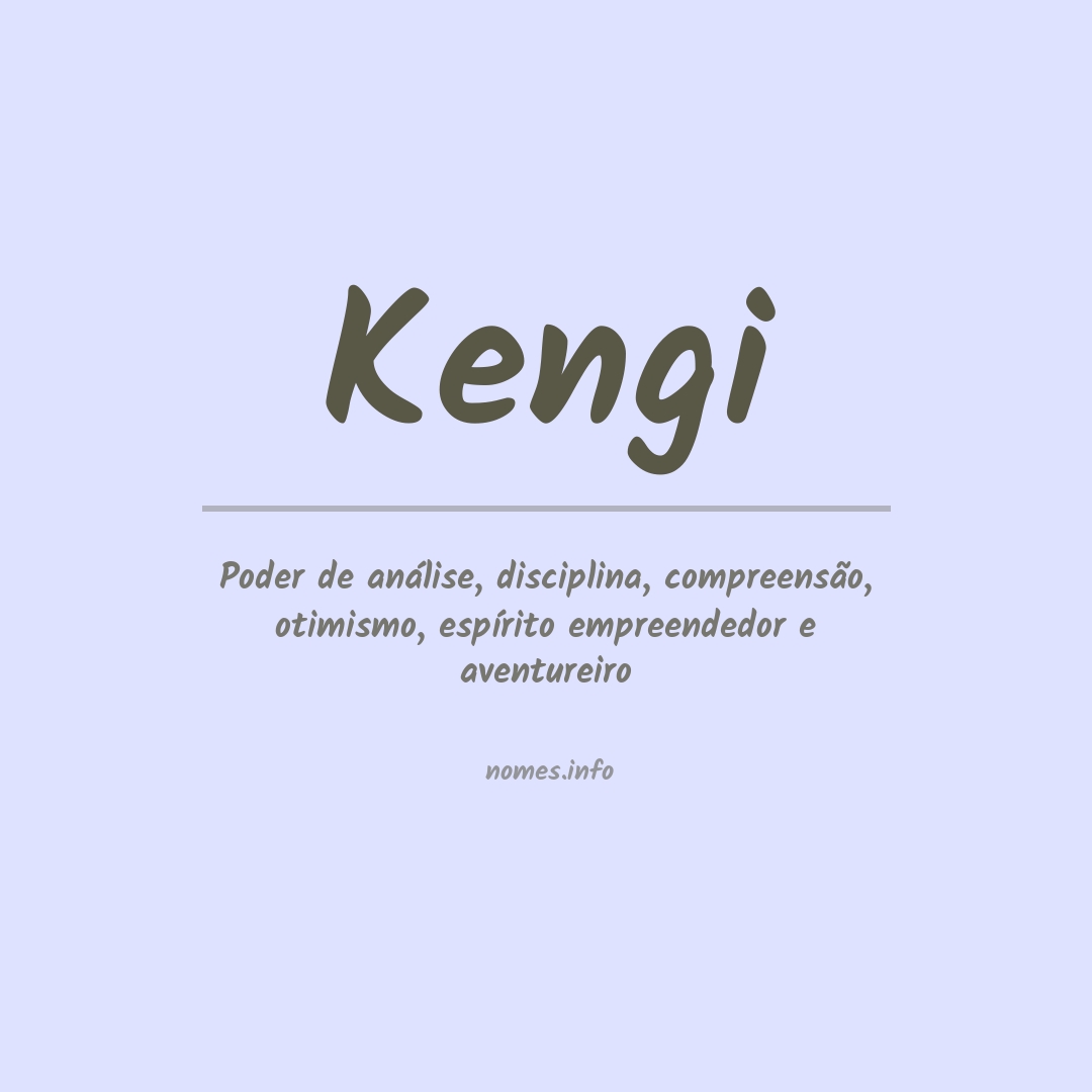 Significado do nome Kengi
