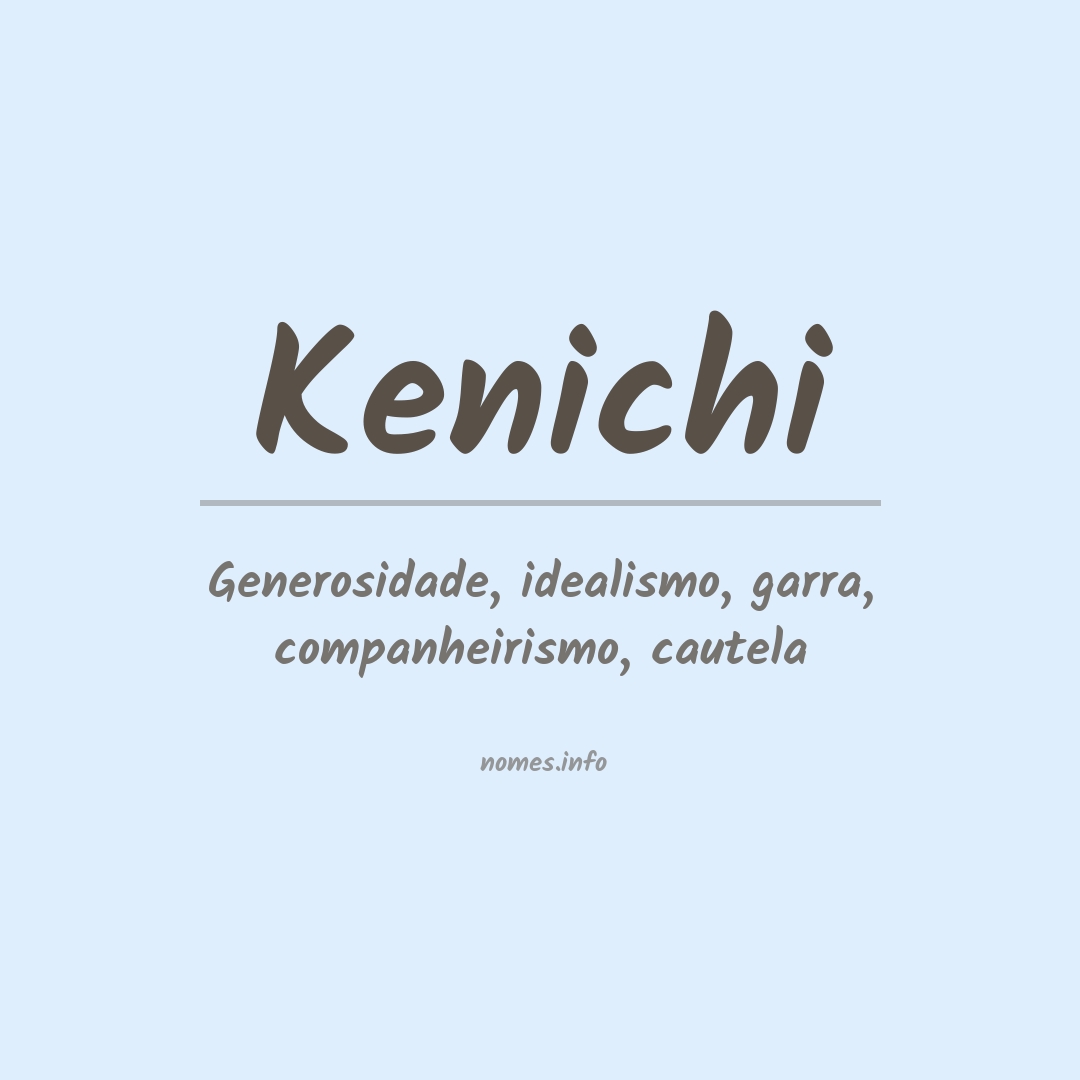Significado do nome Kenichi