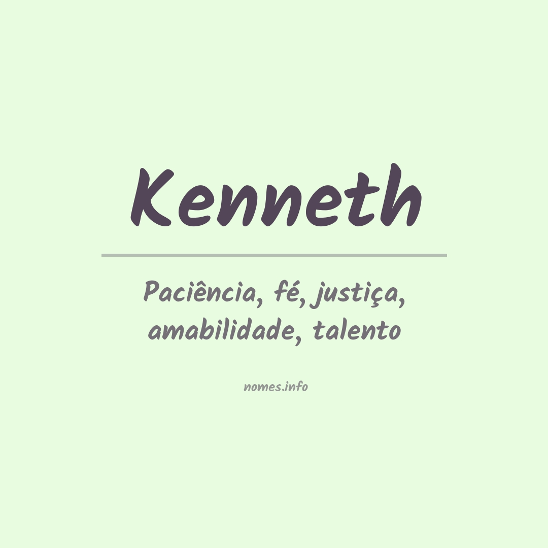 Significado do nome Kenneth