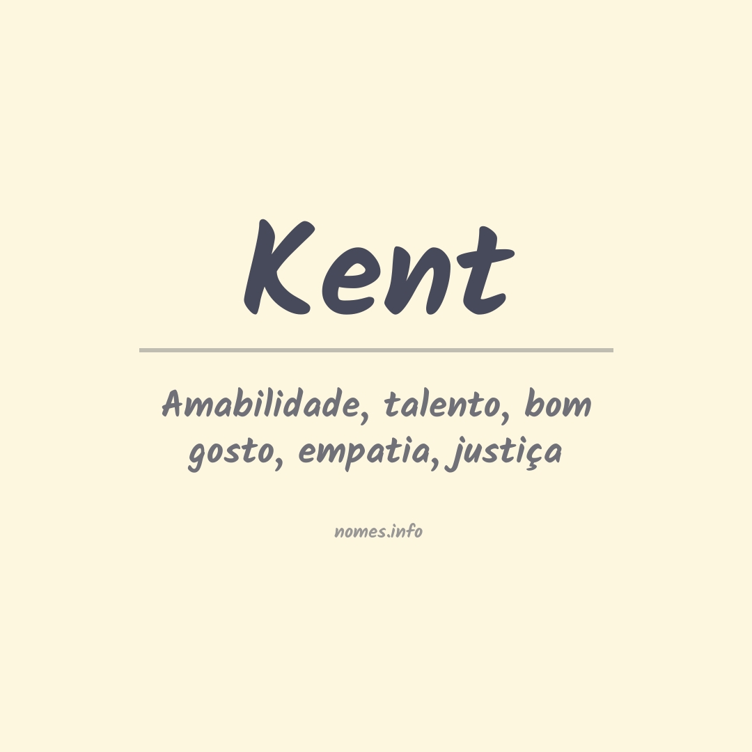 Significado do nome Kent