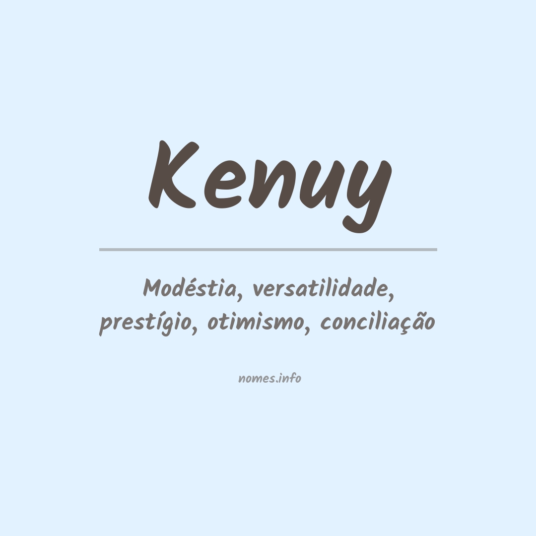 Significado do nome Kenuy